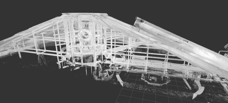 Skanowanie 3D na potrzeby konstrukcji wsporczych i pomostów w oczyszczalni ścieków